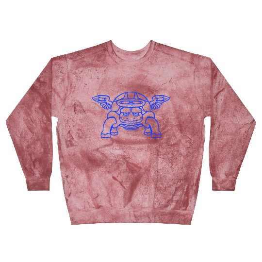 Turtle angel heaven wings halo flying holy funny Blast Sweatshirts