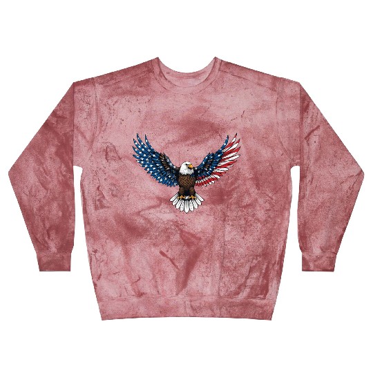 us flag colored eagle Blast Sweatshirts