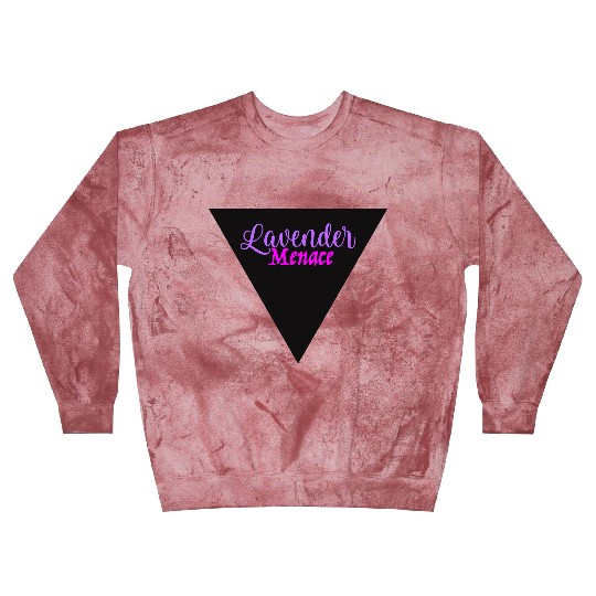 Lavender Menace Black Triangle Blast Sweatshirts