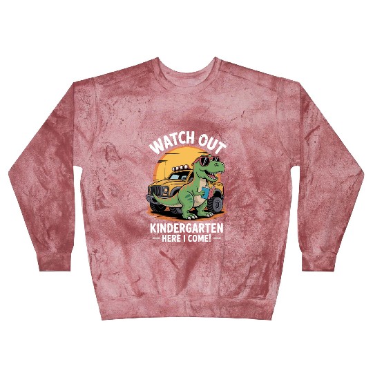 Back To School T Rex Monster Truck Kindergarten Blast Sweatshirts