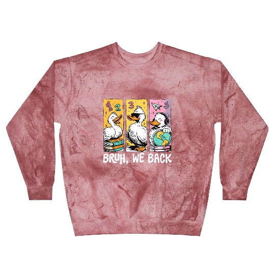 Bruh We Back Silly Goose Back to School Blast Sweatshirts