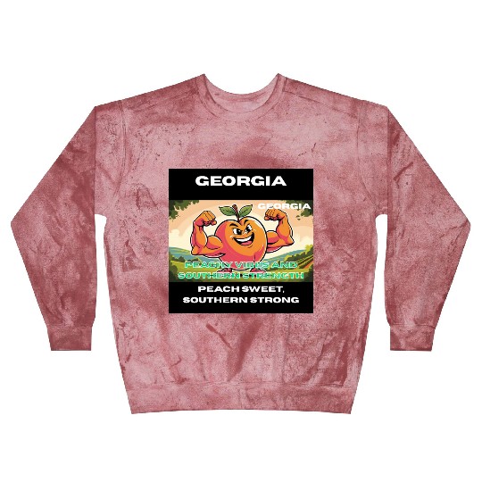 Georgia Peach State Art Blast Sweatshirts