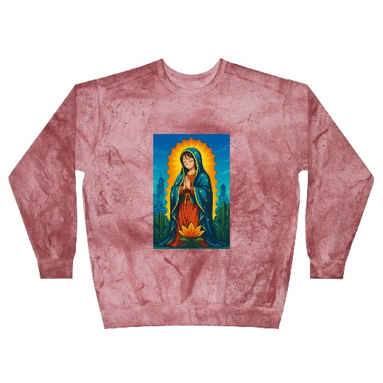 GUADALUPE VIRGEN ANIME STYLE Blast Sweatshirts