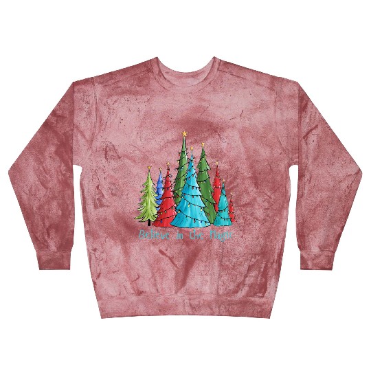 Believe in the Magic Christmas Trees Blast Sweatshirts