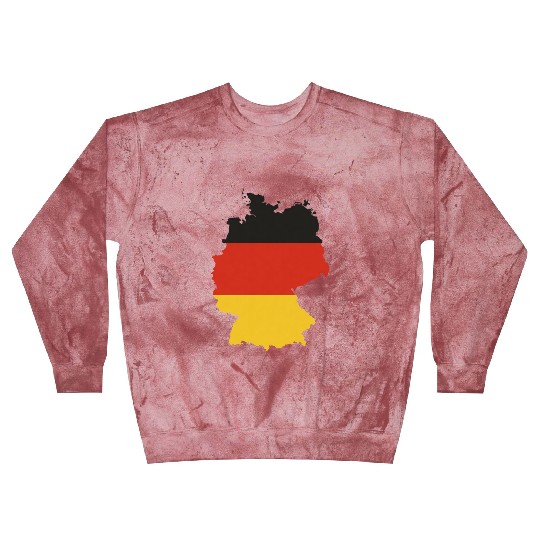 Black Red Gold Germany flag outline design Blast Sweatshirts