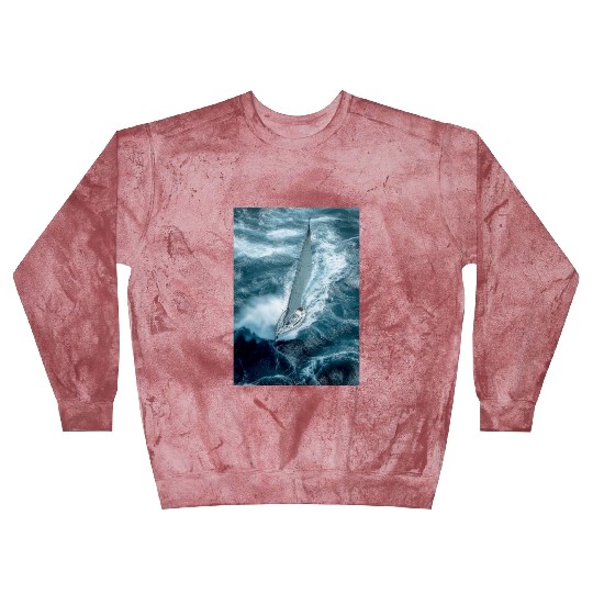 Fearless Voyage in Turbulent Waters Blast Sweatshirts