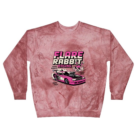 Flare Rabbit Racing – Vintage Drag Bunny Funny Car Blast Sweatshirts