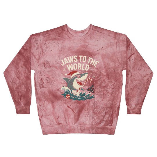 Jaws to the World – Christmas Shark Attack Blast Sweatshirts