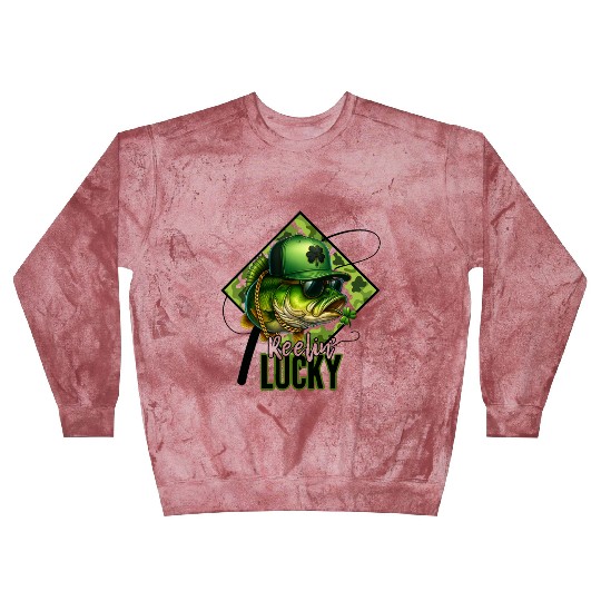 Reelin' Lucky Bass Fish Blast Sweatshirts