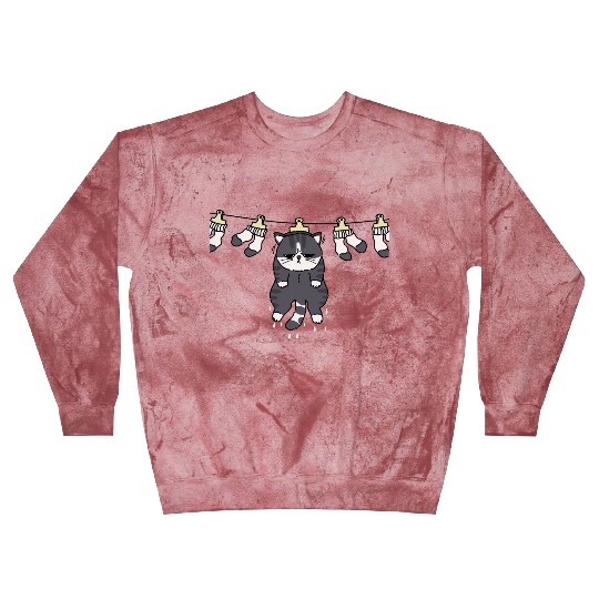 Wet cat hanging Blast Sweatshirts