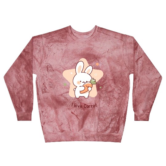 I Love Carrot – Cute Bunny with Carrot Blast Sweatshirts