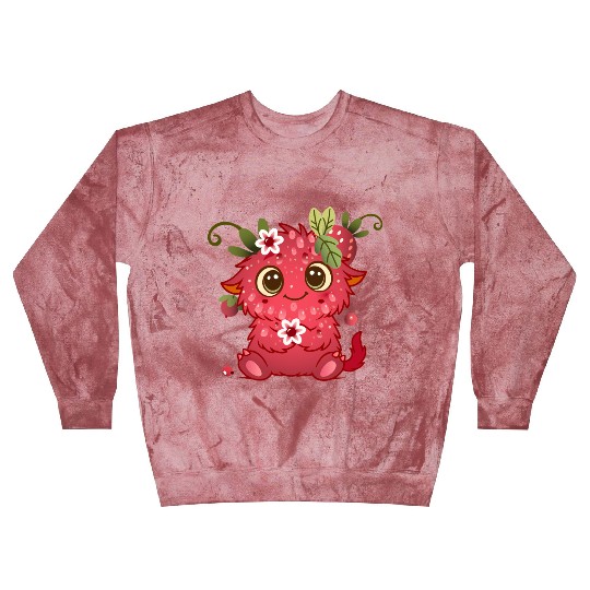 Cute Monster in Raspberry Design Blast Sweatshirts