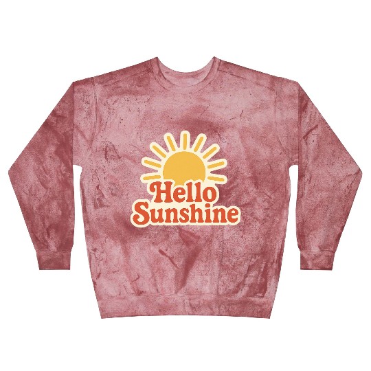 Sunrise Hello Sunshine Illustration Blast Sweatshirts
