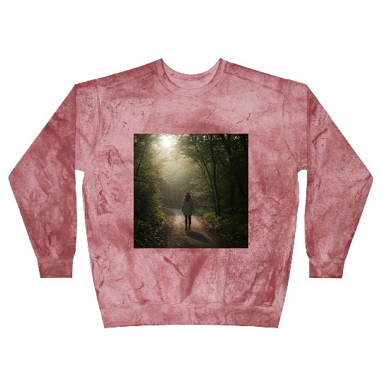Enchanted Forest Path Illustration Blast Sweatshirts