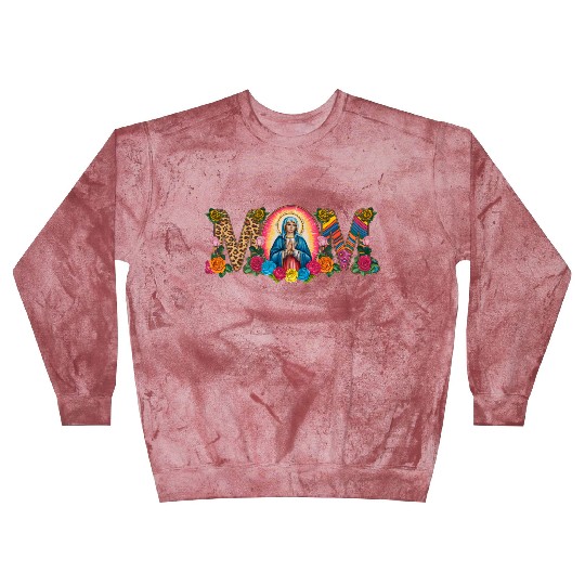 Floral Mom Mother Mary Leopard Rainbow Blast Sweatshirts