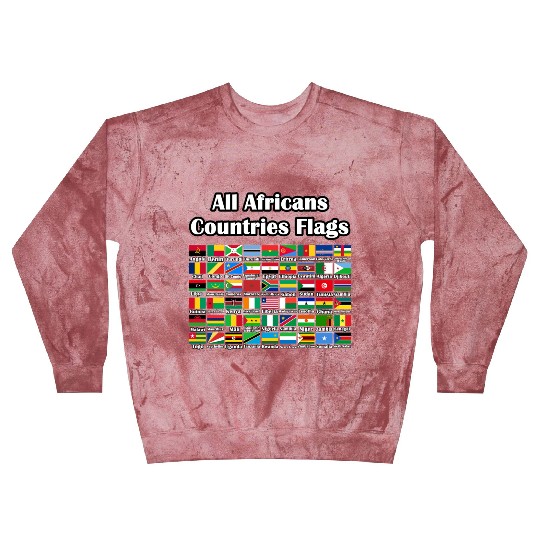 All Africans Countries Flags Blast Sweatshirts