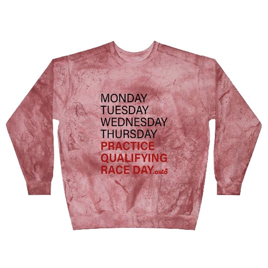 monday tuesday wednesday thursday practice qual Blast Sweatshirts