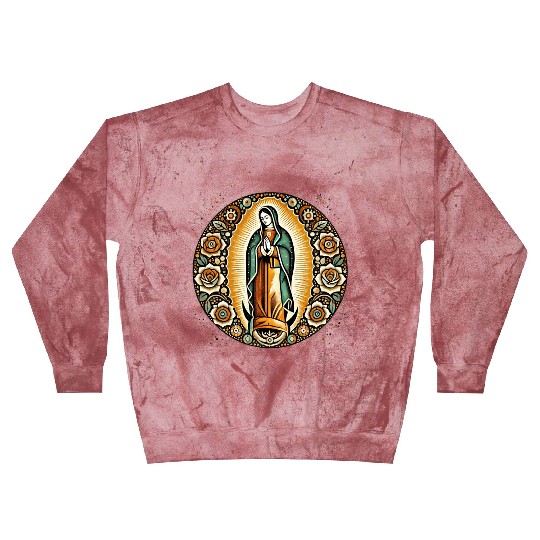 Our Lady of Guadalupe Mother Mary Art Blast Sweatshirts