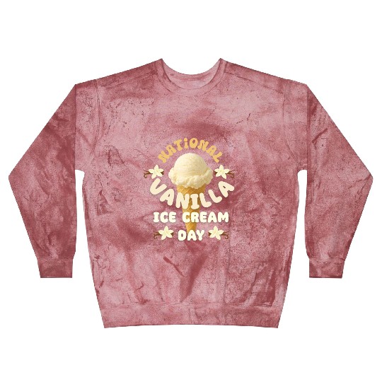 National Vanilla Ice CreaM Day Design Blast Sweatshirts
