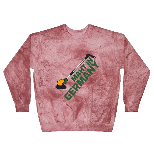Lawn Trimmer - Mäht in Germany Wordplay pun Blast Sweatshirts