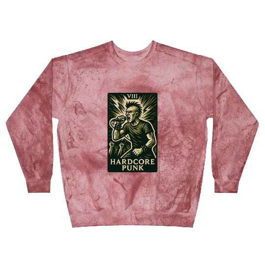 Hardcore Punk (Card VIII) Blast Sweatshirts