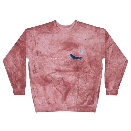 Whale  - Night Sky - live in the moment Blast Sweatshirts