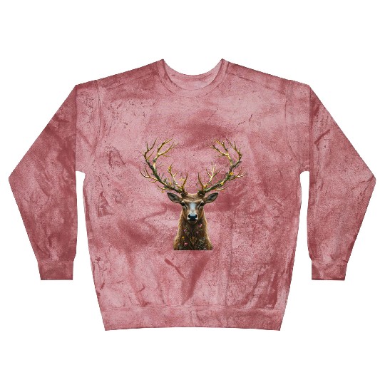 Enchanted Forest Deer Illustration Blast Sweatshirts
