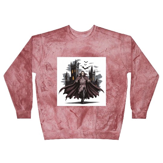 Vampire Count Gothic Castle Print Blast Sweatshirts