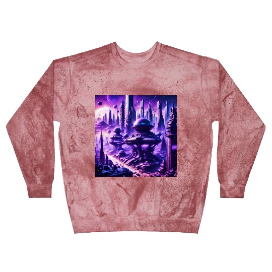 Futuristic Sci-FI Fantasy Alien Planet Blast Sweatshirts