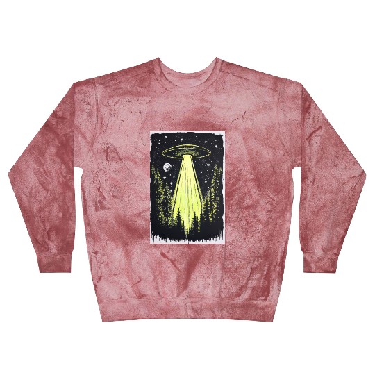 UFO in the Midnight Pines Blast Sweatshirts