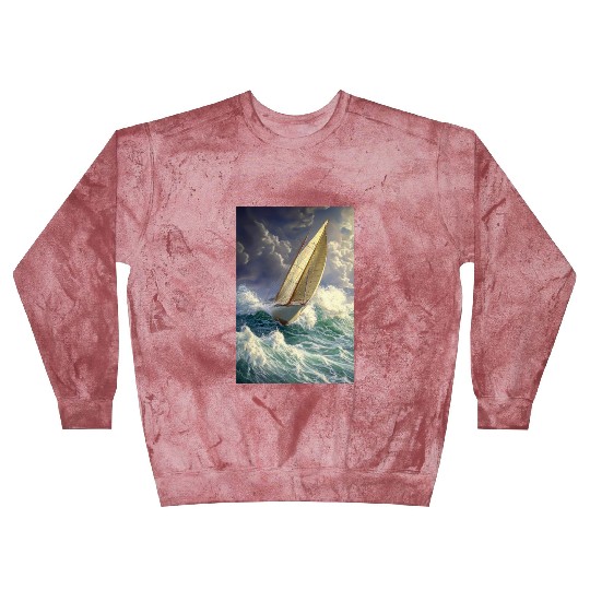 Storm Sail Through Painted Seas Blast Sweatshirts