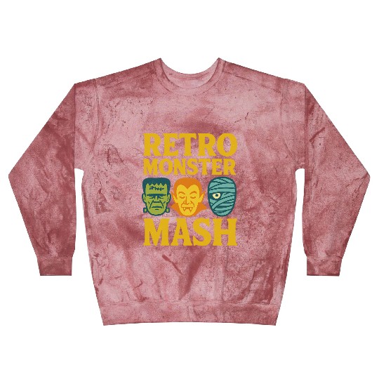 Retro Monster Mash Blast Sweatshirts Design