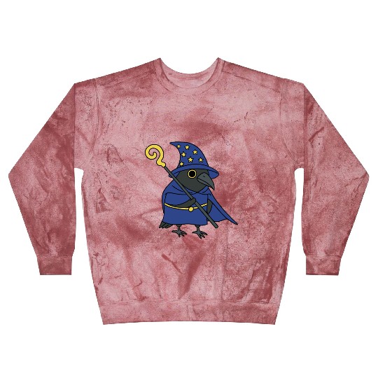 Mystical Wizard Raven Illustration Blast Sweatshirts