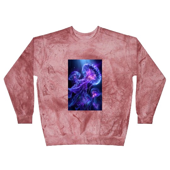 Neon Glow Jellyfish Blast Sweatshirts