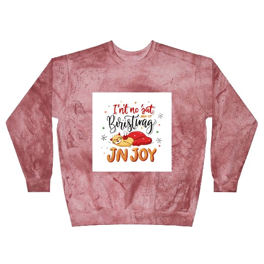 Festive Cat Joy Christmas Design Blast Sweatshirts
