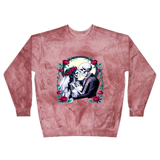 Bride and Groom Eternal Love Romantic Wedding Blast Sweatshirts