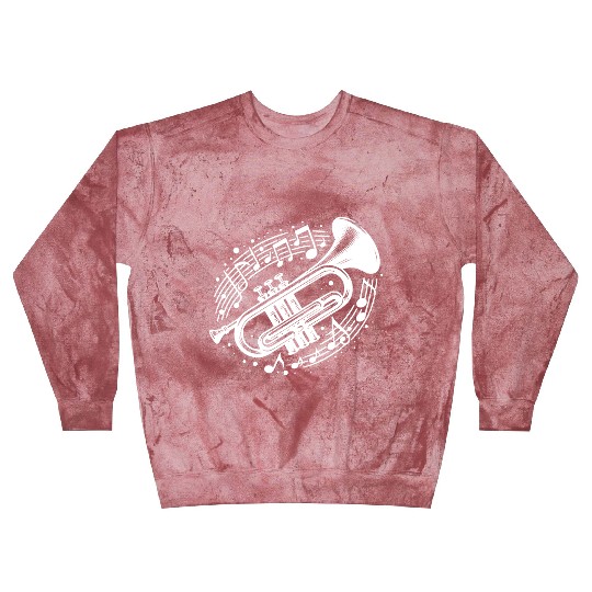 Trumpet Meets Musical Note Loud, Wild, Beautiful Blast Sweatshirts