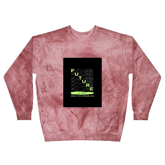 Futuristic Motivational Typography Design Blast Sweatshirts