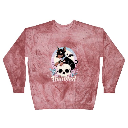 Haunted Doberman Puppy – Spooky Cute Gothic Dog Blast Sweatshirts