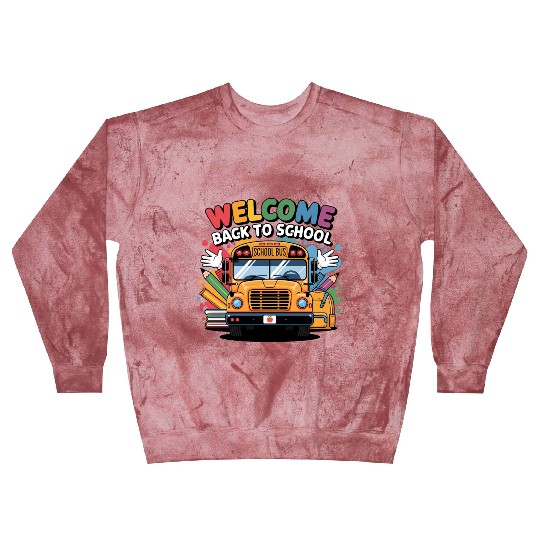 Welcome Back to School School Bus Blast Sweatshirts