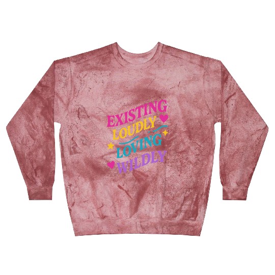 Queer Pride Queer Joy LGBTQ+ Affirmation Trans Blast Sweatshirts