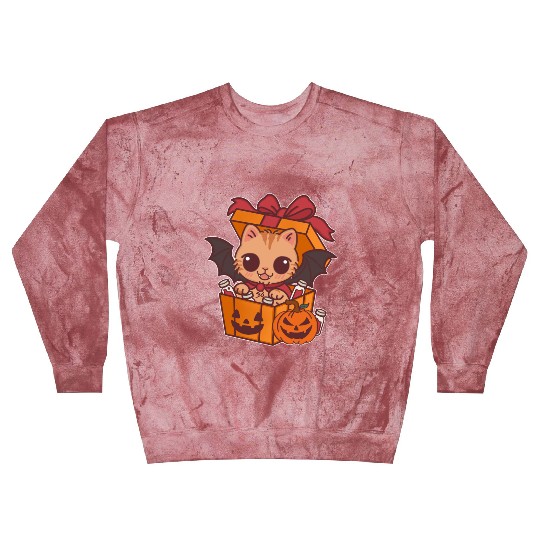 Halloween Cat with Potion Gift Box Blast Sweatshirts