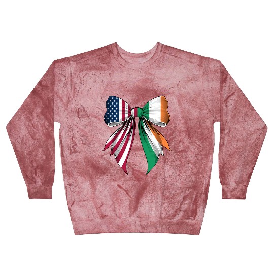 Coquette Bow Ireland Roots Heritage Irish Pride Blast Sweatshirts