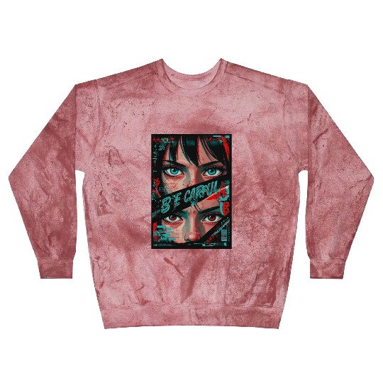 Cyberpunk Eyes Art Print Blast Sweatshirts