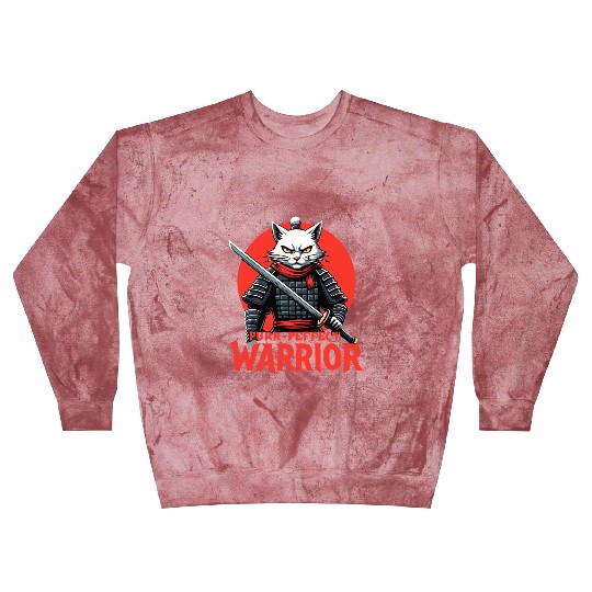 Purr-Perfect Warrior Cat Design Blast Sweatshirts