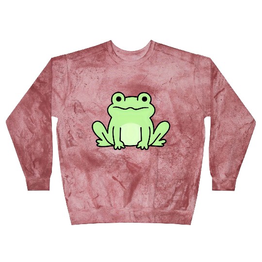 Lime Green Cartoon Frog Design Blast Sweatshirts