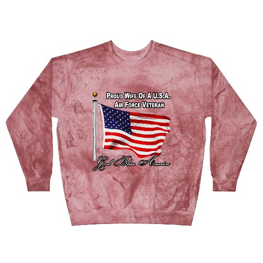 Proud Wife Of A US Air Force Veteran Blast Sweatshirts