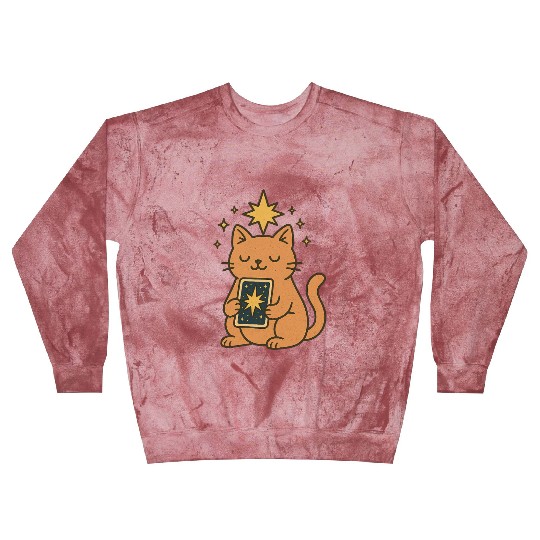Celestial Cat Tarot Design Blast Sweatshirts