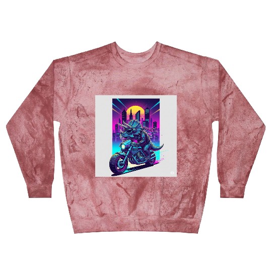 Futuristic Rhinoceros Cyber Ride Blast Sweatshirts