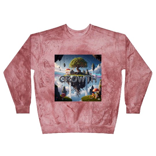 Floating Island Growth Illustration Blast Sweatshirts